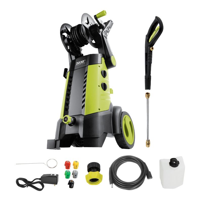 Sun Joe SPX3001 Electric Pressure Washer | 2030 PSI Max | 1.76 GPM | 14.5-Amp | Hose Reel.