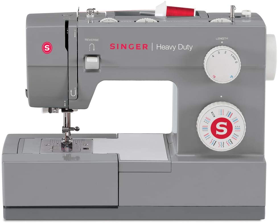 SINGER Heavy Duty Sewing Machine With Included Accessory Kit, 110 Stitch Applications 4432, Beginner Friendly, Gray