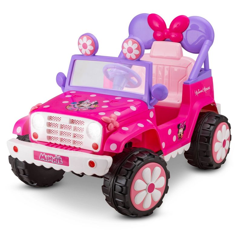 Kid Trax 6V Disney Minnie Mouse Flower Power 4×4 Powered Ride-On – Pink