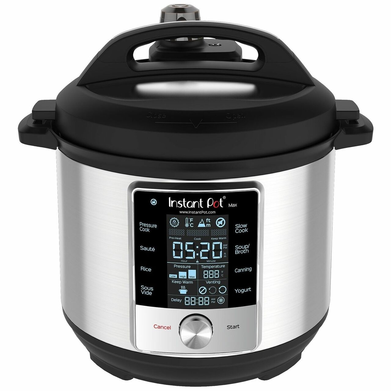 Instant Pot, 6-Quart Max, 9-in-1 Multi-Use Programmable Electric Pressure Cooker, Slow Cooker, Rice Maker, Pressure Canner, Sauté/Searing Pan, Food Steamer, Sous Vide, Yogurt Maker & Food Warmer