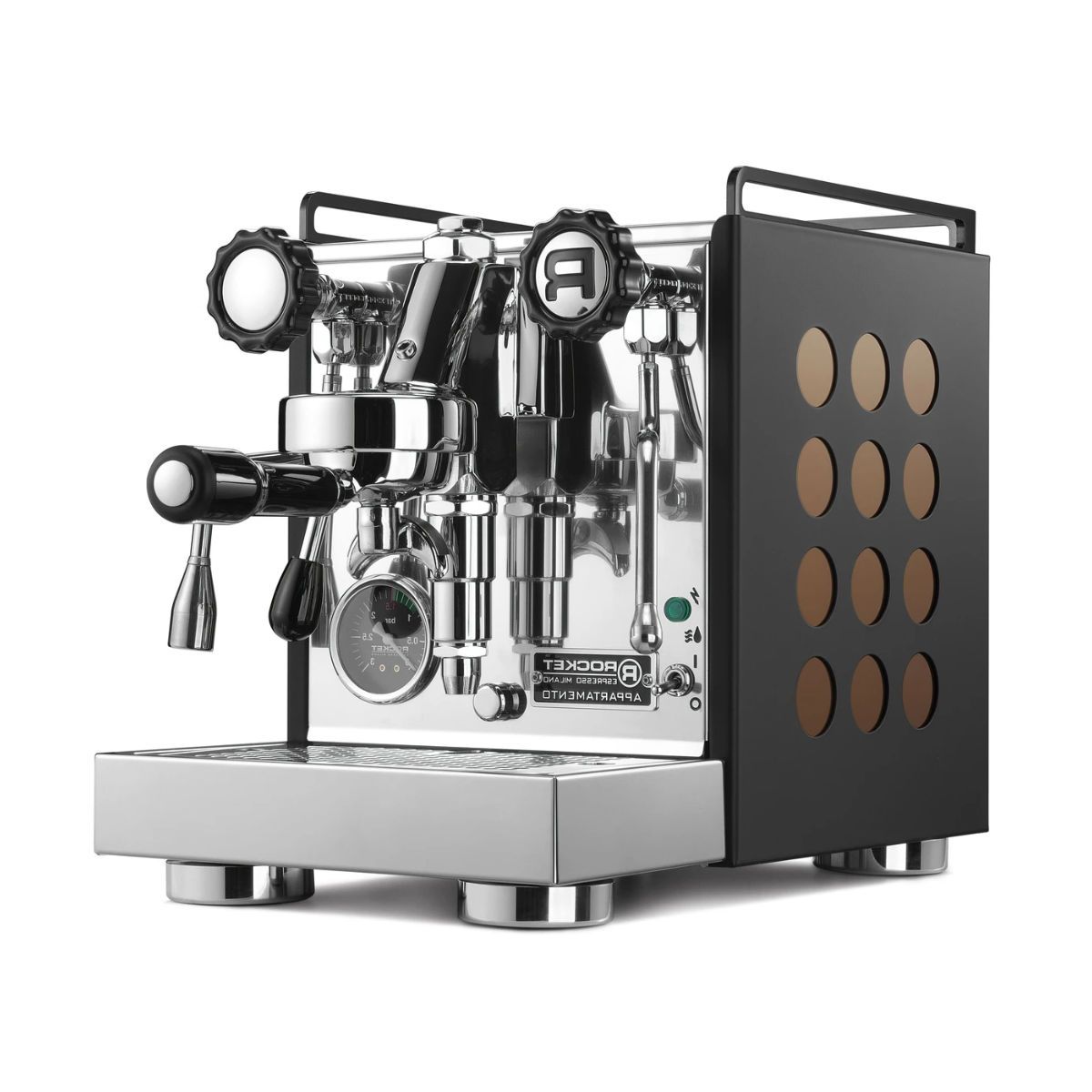Rocket Appartamento Espresso Machine (Black-Copper)
