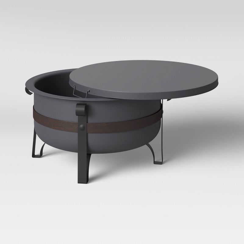 31″ Steel Wood Burning Fire Pit – Bond