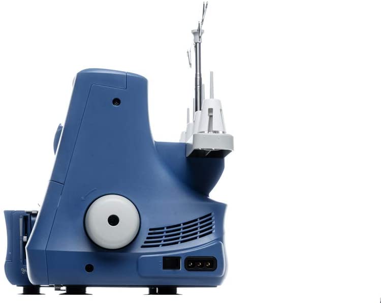 SINGER | Making The Cut S0230 Serger 4 Thread, Differential Feed, 1300 Stitches Per Min-Sewing Made Easy Serger, Blue