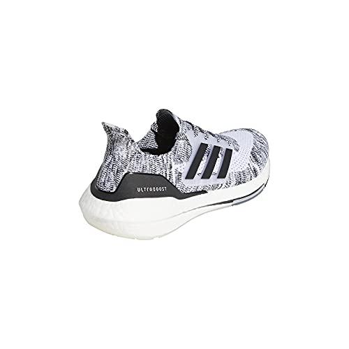 adidas Men's Ultraboost 21 Running Shoe, White/Black/Black, 7.5