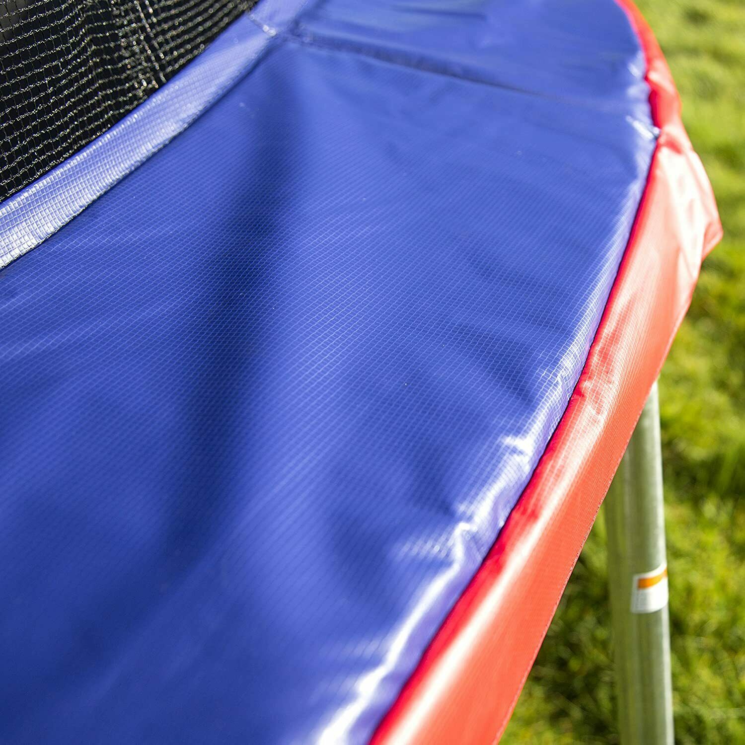 Jump N' Dunk Trampoline with Safety Enclosure and Basketball Hoop, 8-Feet