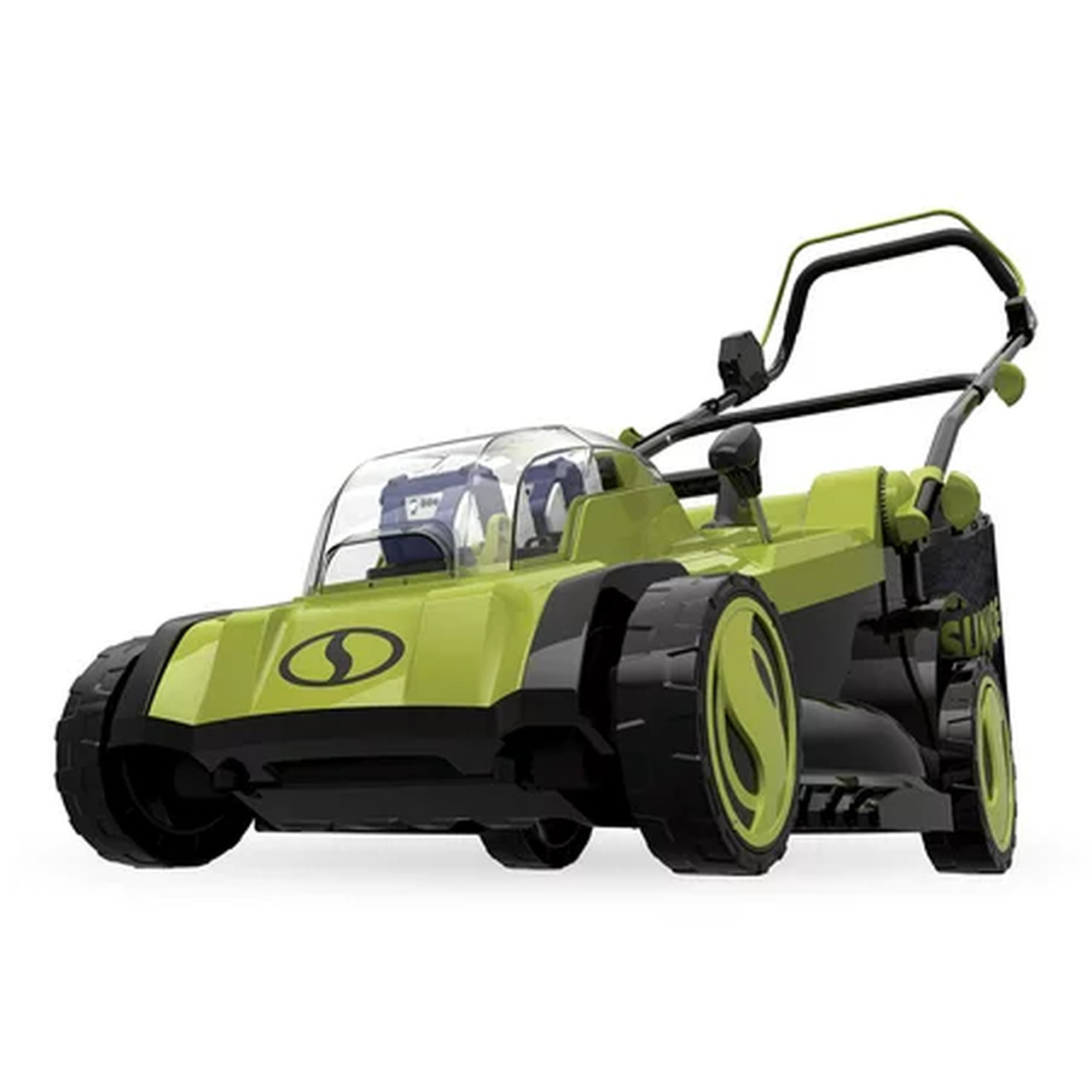 Sun Joe 24V-X2-17LM 48-Volt iON+ Cordless Lawn Mower Kit, 17-inch, 6-Position, W/ 2 x 4.0-Ah Batteries, Dual Charger, and Collection Bag