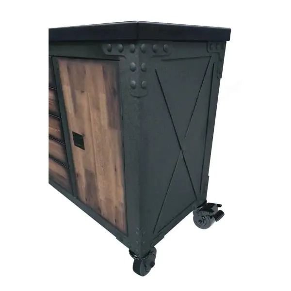 Building Products 48 in. 5-Drawers Rolling Tool Chest with Wood Top