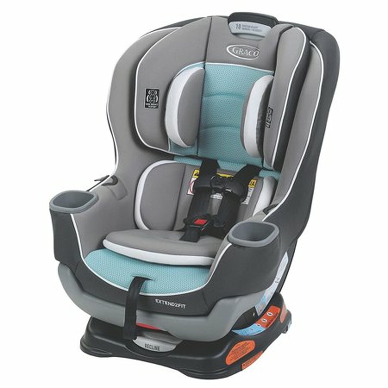 Graco Extend2Fit Convertible Car Seat, Ride Rear-Facing Longer, Spire