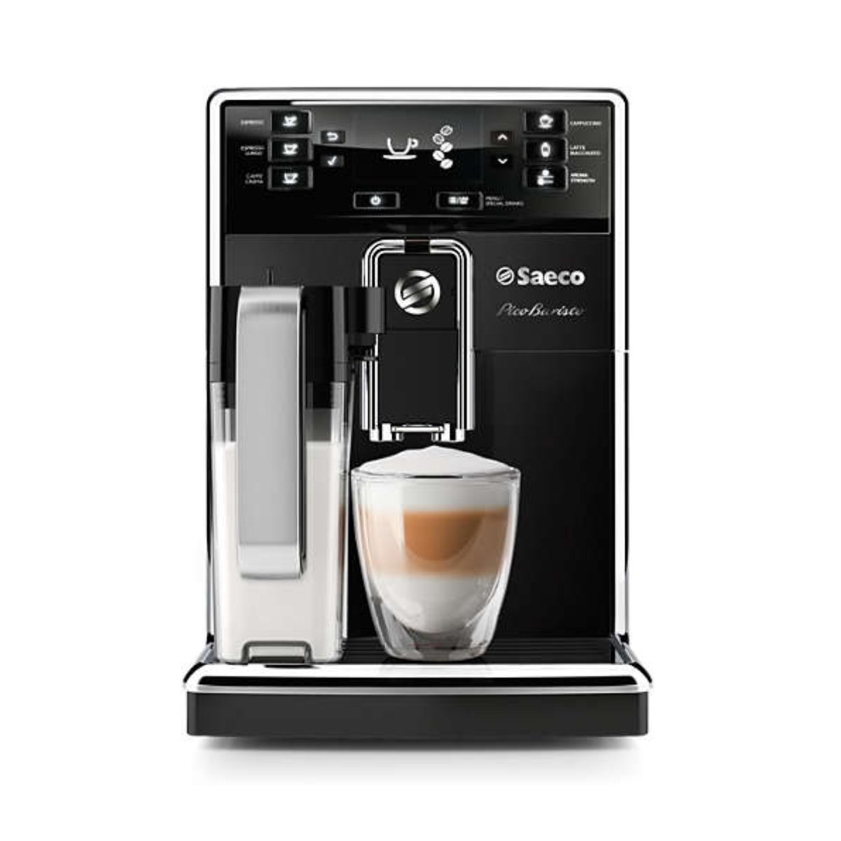Saeco PicoBaristo Carafe Black HD8927/37 Super Automatic Espresso Machine (Black)