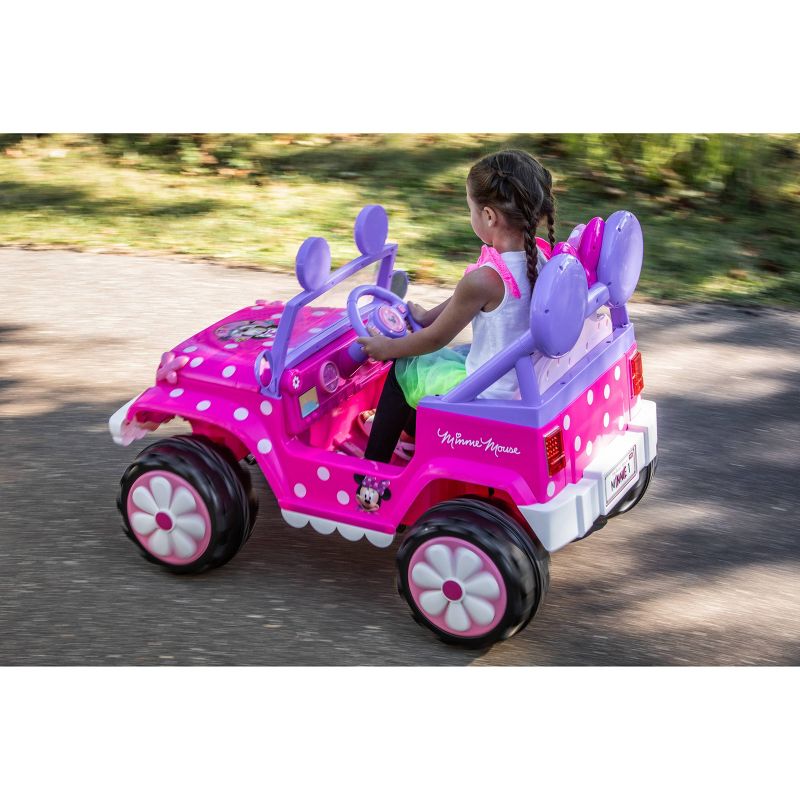 Kid Trax 6V Disney Minnie Mouse Flower Power 4×4 Powered Ride-On – Pink