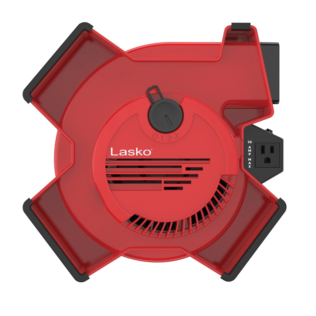 Lasko X-Blower Multi-Position Utility Blower Fan with 3 Speeds, X12900, Red
