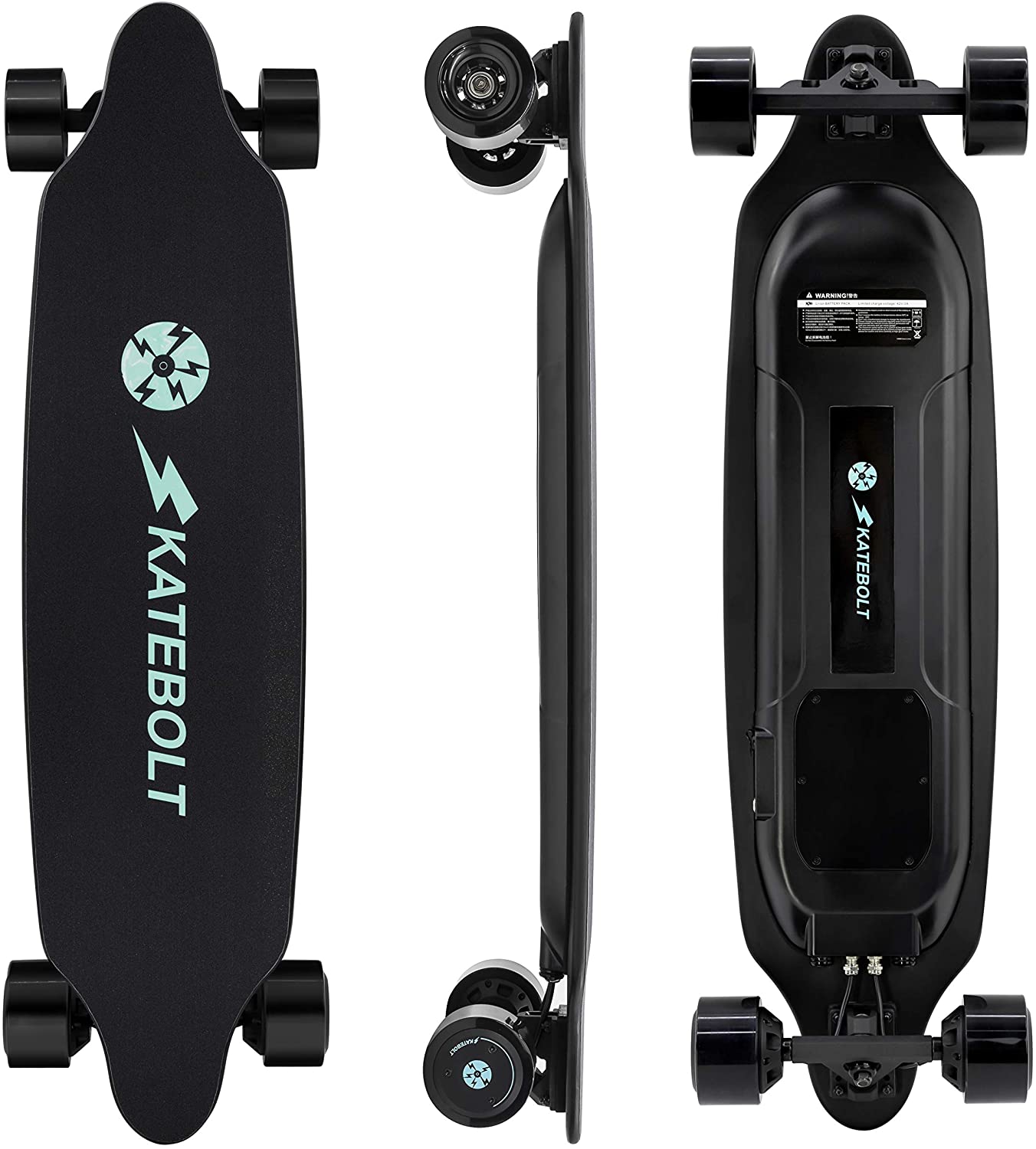 Electric Skateboard Longboard with Remote Controller, 25 MPH Top Speed, 18.6 Miles Max Range, Dual Motors, 8 Layers Maple with Updated Board - 2nd Generation