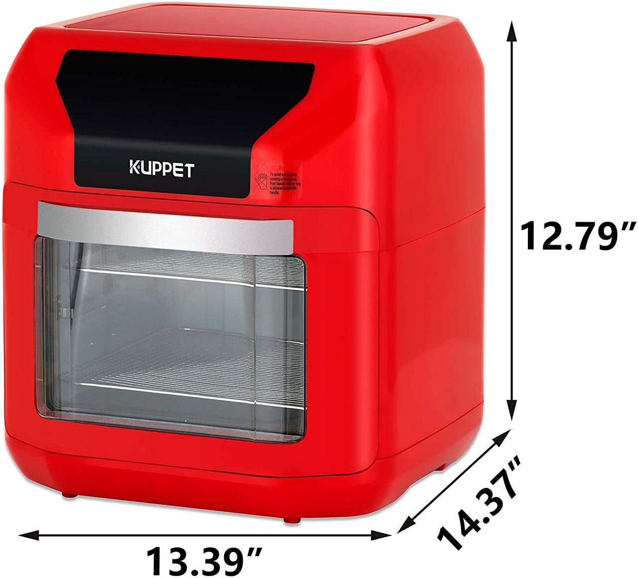 Air Fryer 10QT KUPPET Electric Hot Air Fryer, Roasting, Reheating & Dehydrating, Touch Screen Oven Oilless Cooker