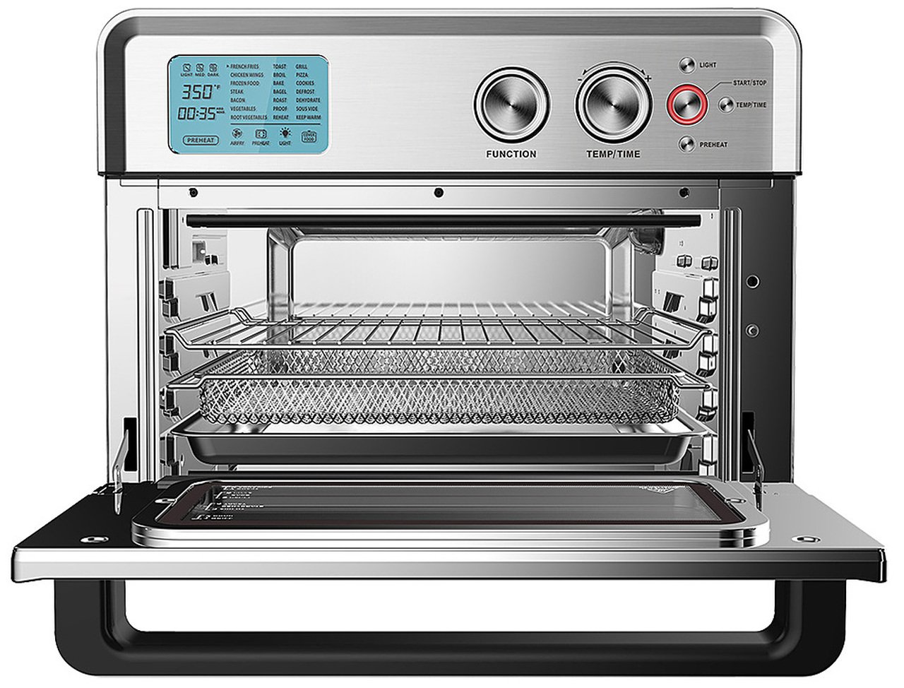 Emerald – 25 Liter Digital Air Fryer Oven – Silver