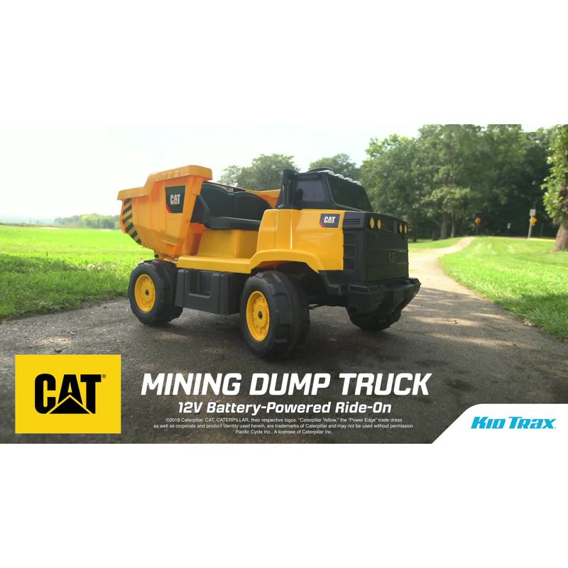 Kid Trax 12V CAT Mining Dumptruck Powered Ride-On – Yellow