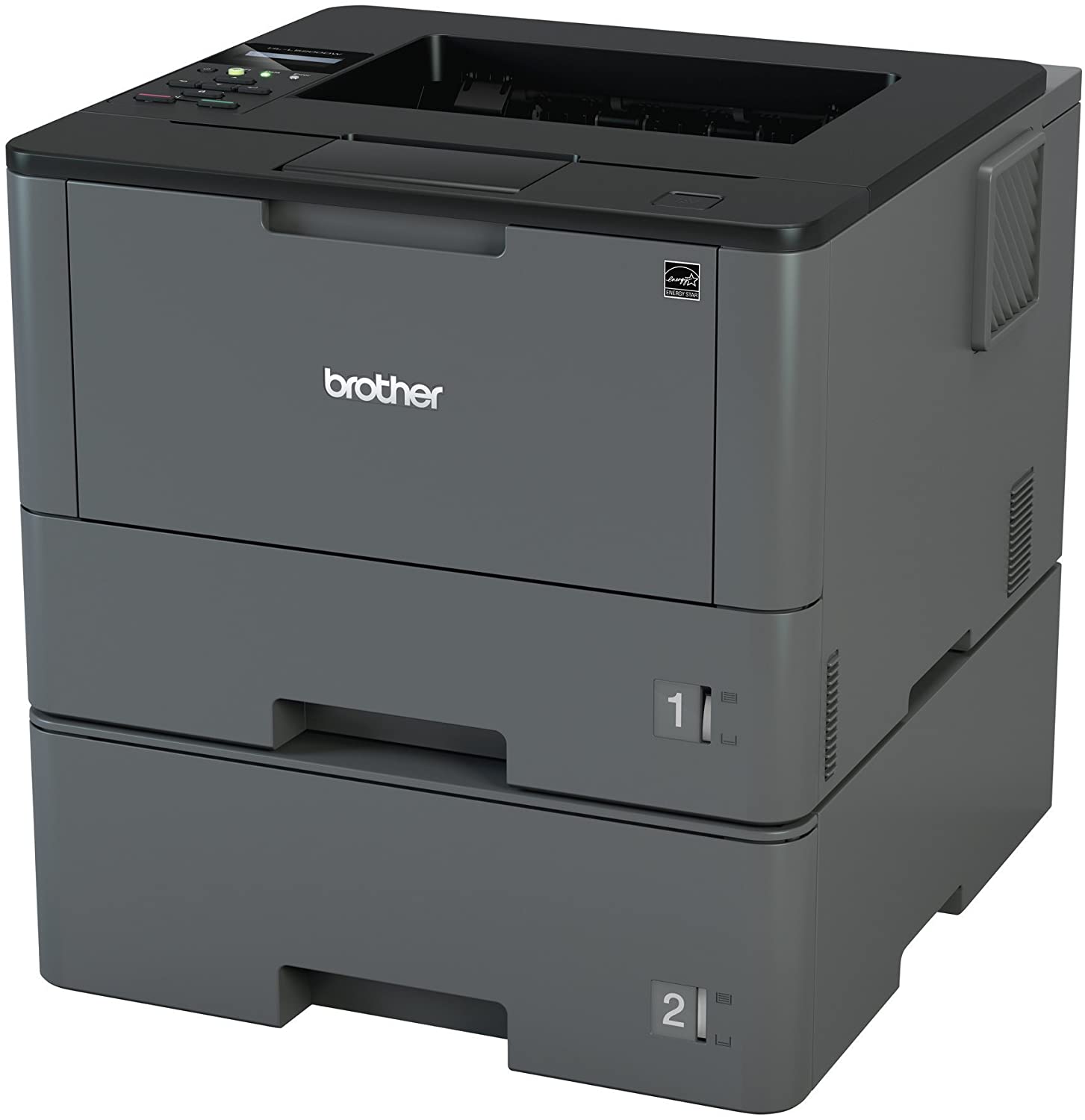 Monochrome Laser Printer, HL-L5200DWT, Duplex Printing, Wireless Networking, Dual Paper Trays, Mobile Printing, Amazon Dash Replenishment Enabled