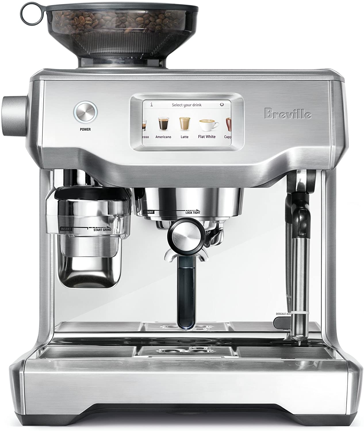 Breville BES990BSS Oracle Touch Fully Automatic Espresso Machine, Brushed Stainless Steel