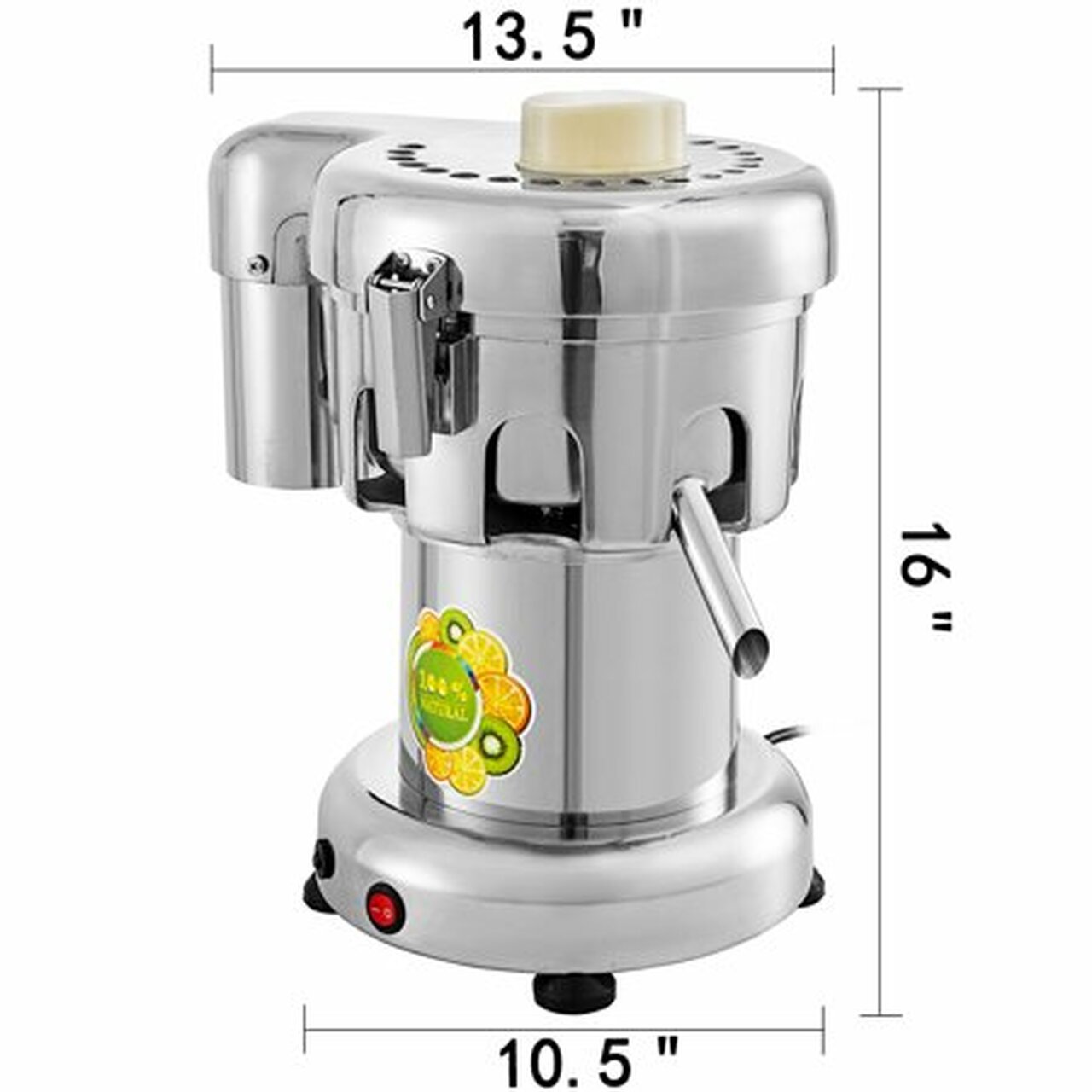 VEVOR Commercial Juice Extractor Heavy Duty Juicer Aluminum Casting and Stainless Steel Constructed Centrifugal Juice Extractor Juicing both Fruit and Vegetable