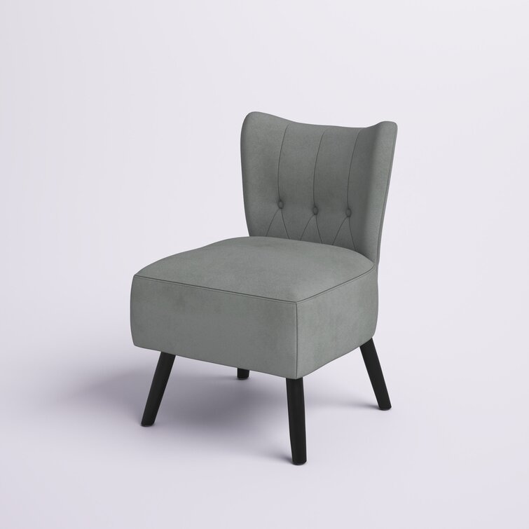 Dechane 22.5'' Wide Tufted Velvet Slipper Chair