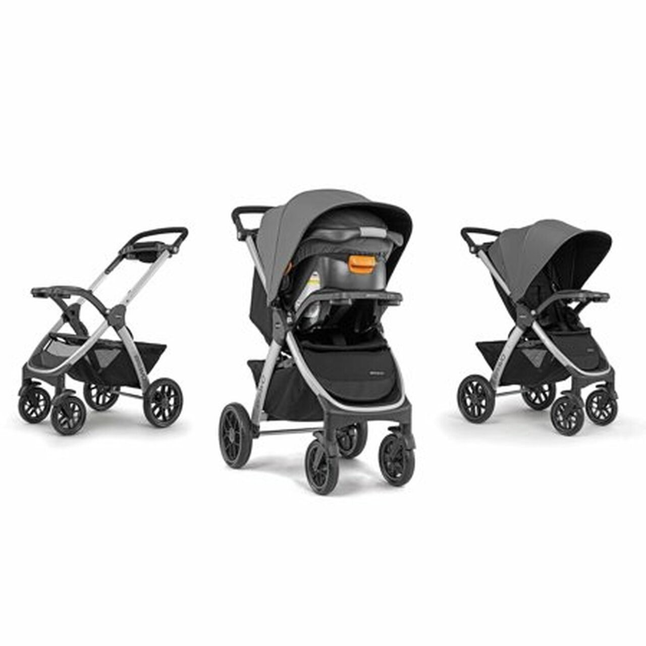 Chicco Bravo 3-in-1 Travel System including Bravo Quick-Fold Stroller and KeyFit 30 Infant Car Seat with Base, Camden