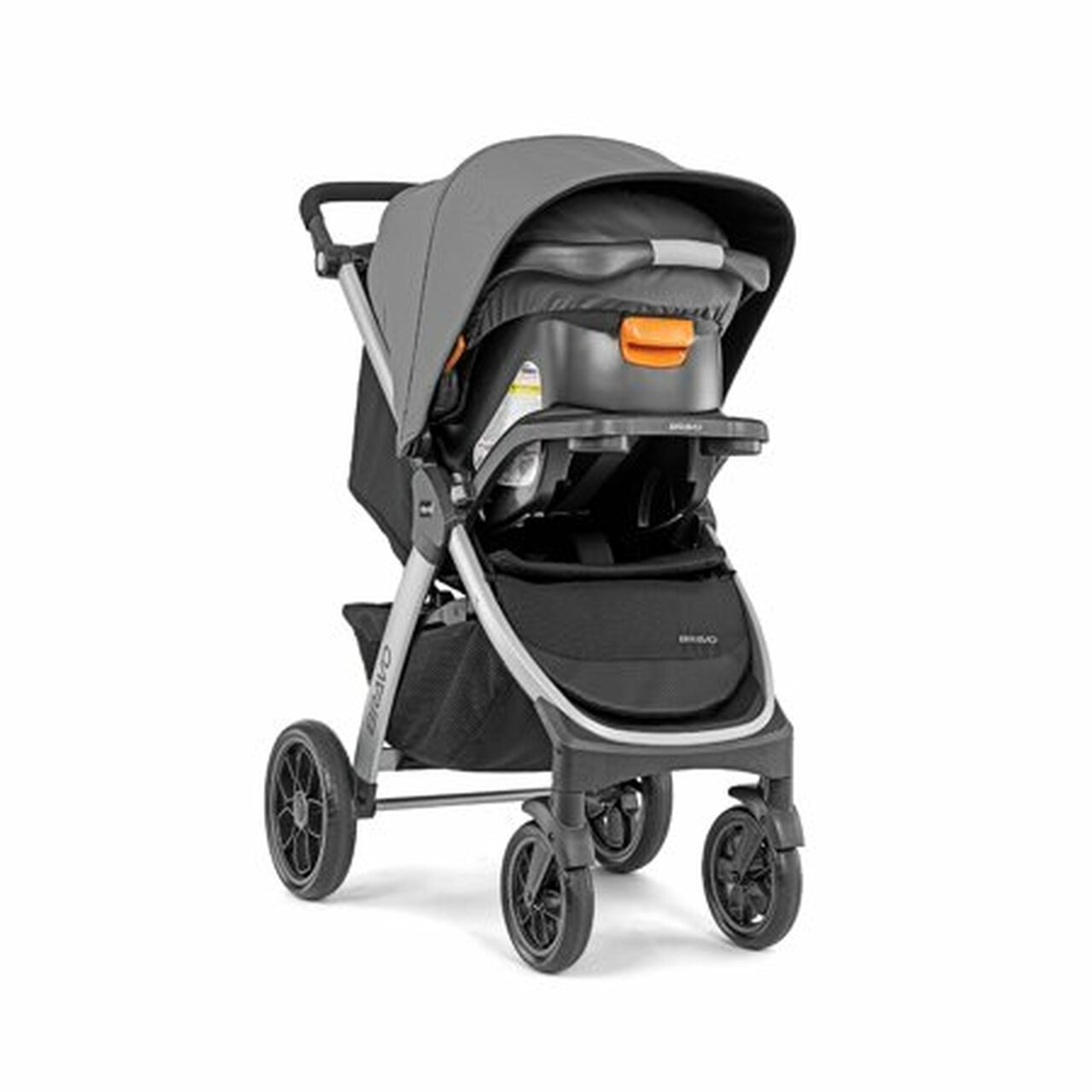 Chicco Bravo 3-in-1 Travel System including Bravo Quick-Fold Stroller and KeyFit 30 Infant Car Seat with Base, Camden