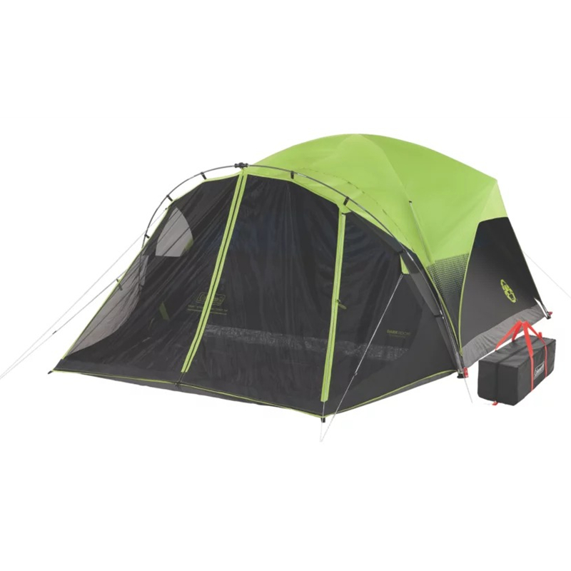 6-Person Dark Room Fast Pitch Dome Tent with Screen Room