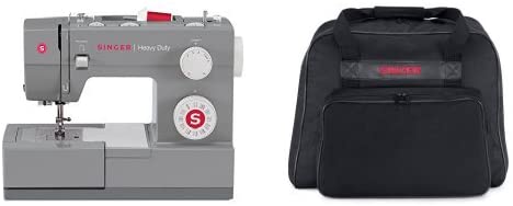 SINGER Heavy Duty Sewing Machine With Included Accessory Kit, 110 Stitch Applications 4432, Beginner Friendly, Gray