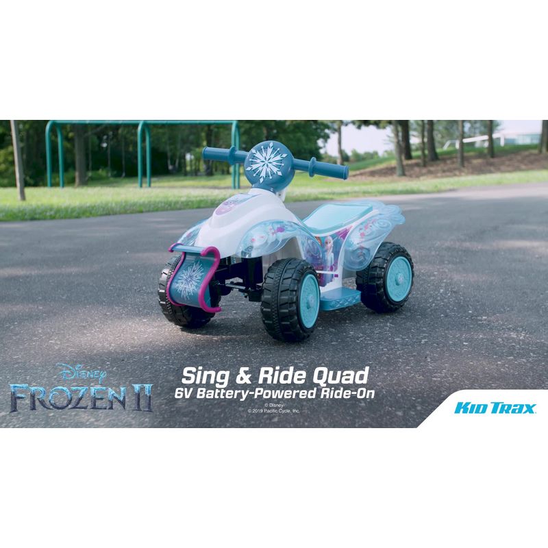 Kid Trax 6V Disney Frozen 2 Sing and Ride Powered Ride-On – Blue