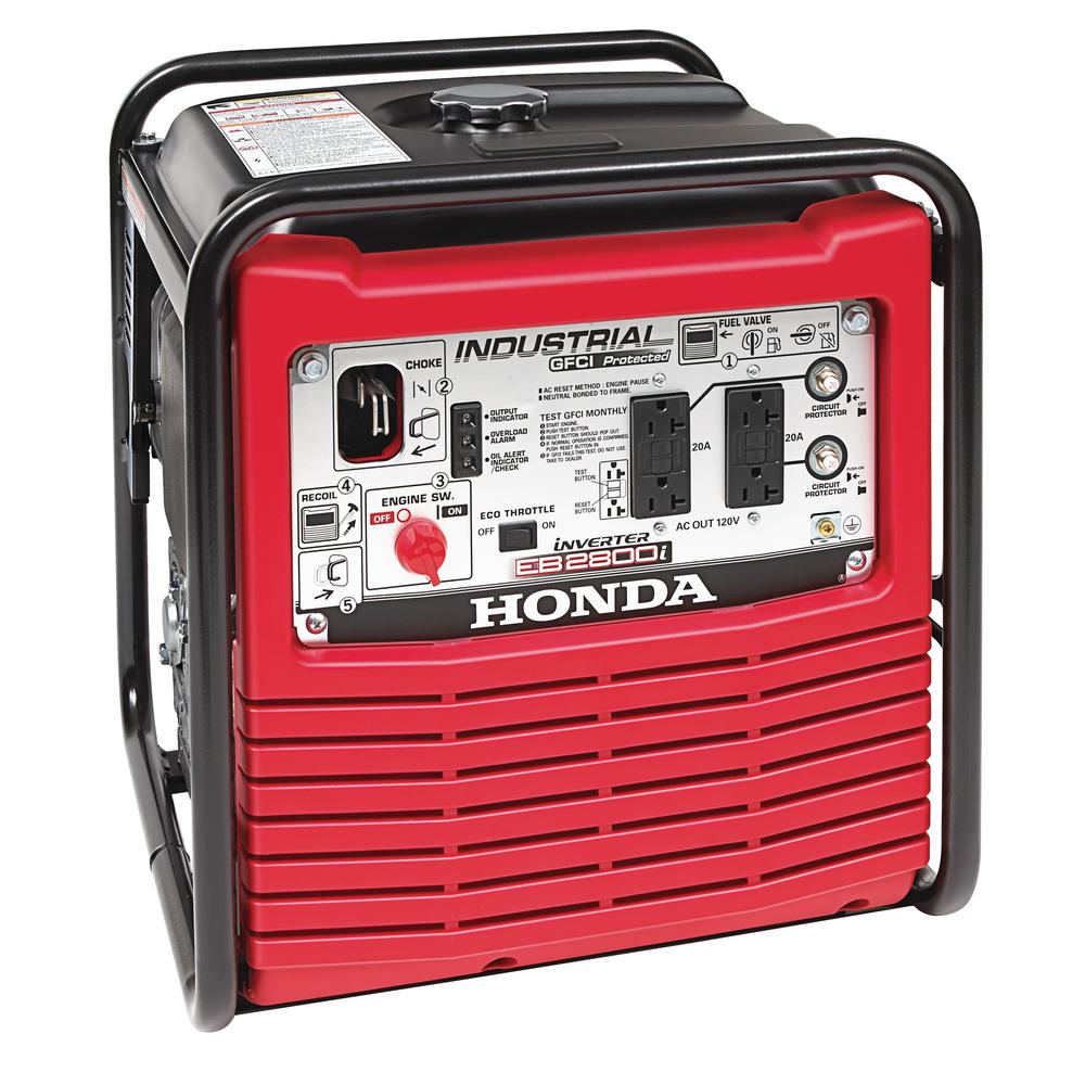 Honda 2,800-Watt Gasoline Powered Portable Industrial Inverter Generator