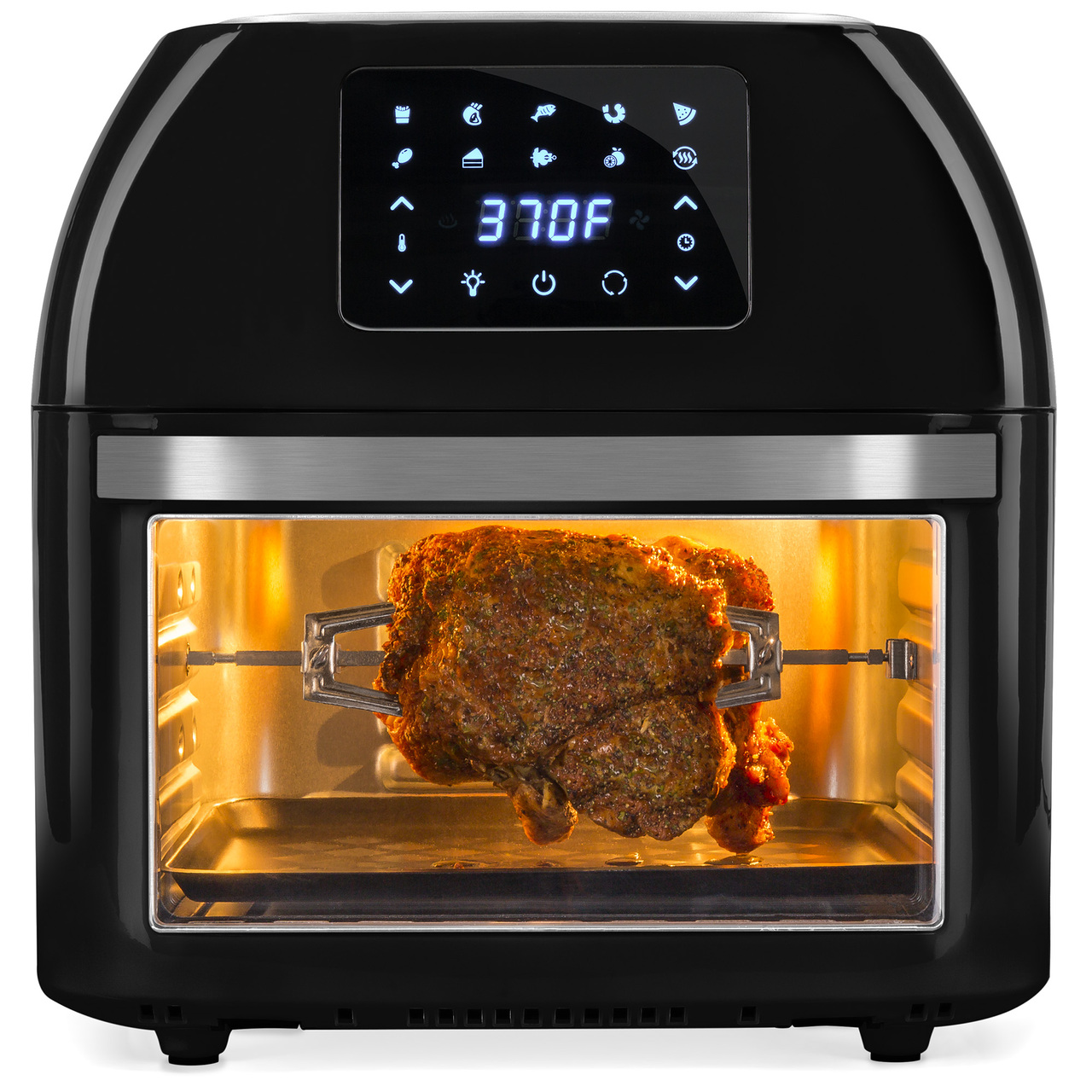 Best Choice Products 16.9qt 1800W 10-in-1 Family Size Air Fryer Countertop Oven, Rotisserie, Dehydrator – Black