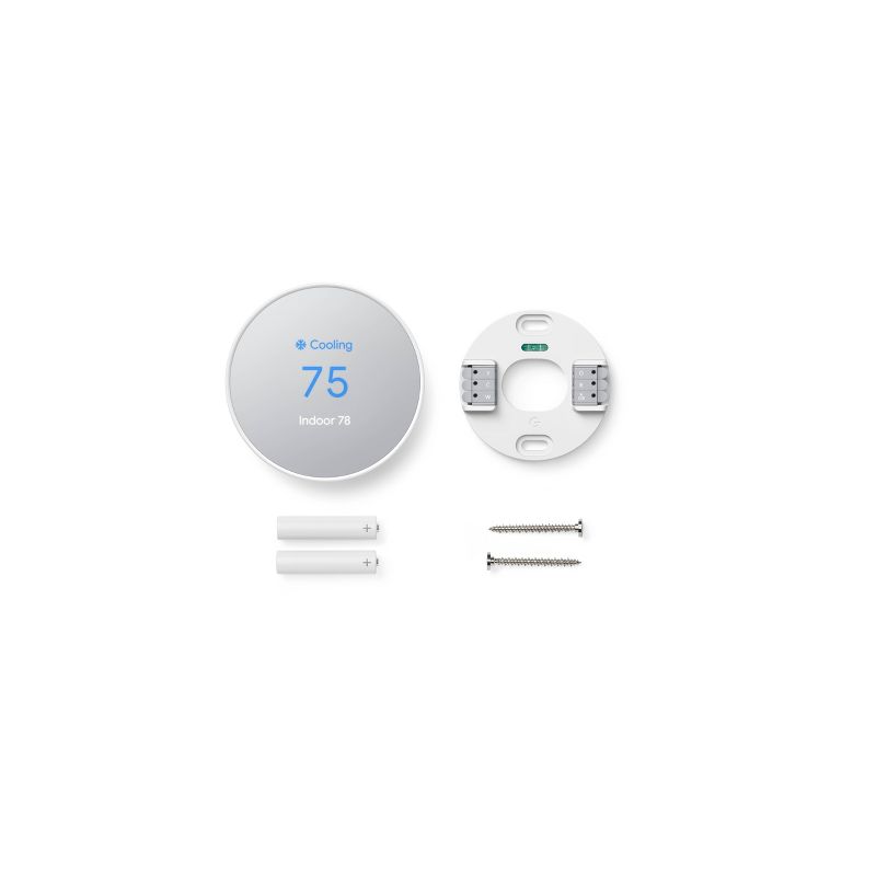 Google Nest Thermostat Cotton Snow