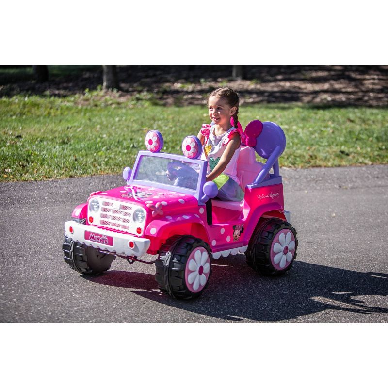 Kid Trax 6V Disney Minnie Mouse Flower Power 4×4 Powered Ride-On – Pink