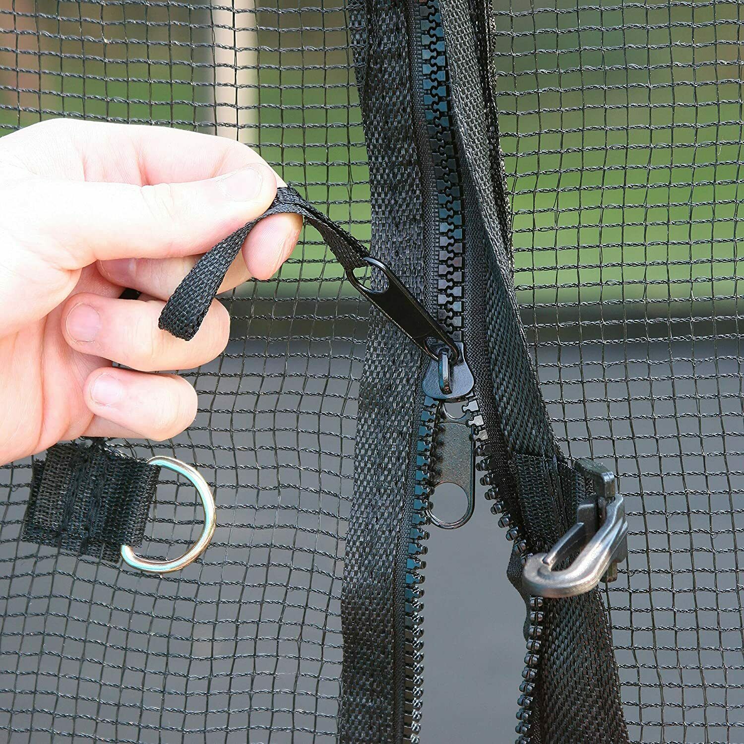 12-Foot Jump N' Dunk Trampoline with Enclosure Net - Basketball Trampoline, Camo