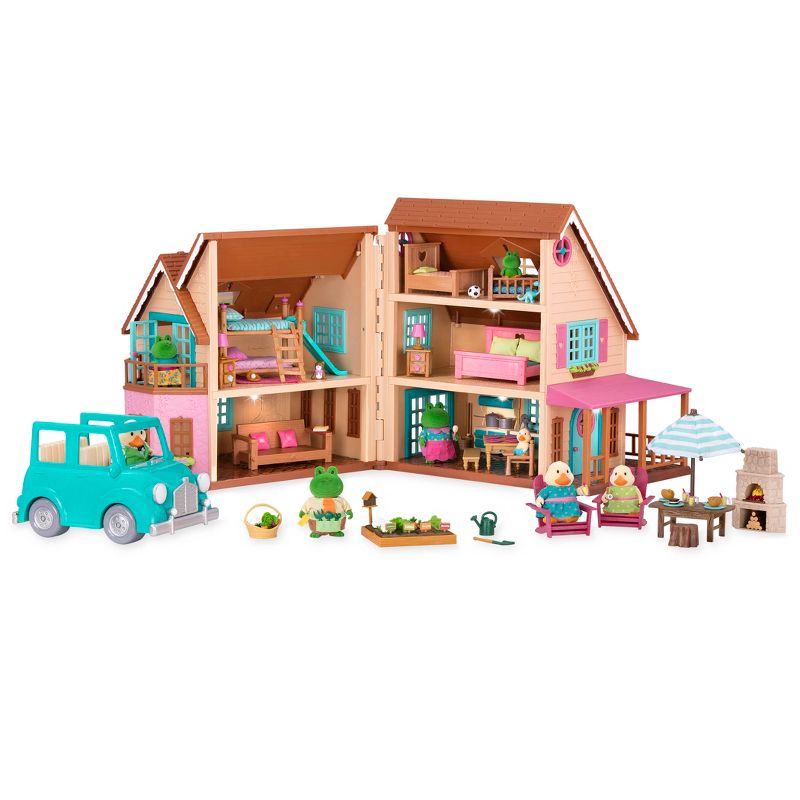 Li'l Woodzeez Toy House with Accessories 127pc – Honeysuckle Hillside Cottage