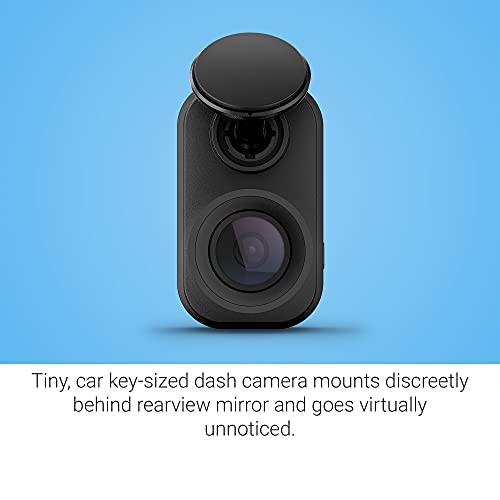 Garmin Dash Cam Mini 2, Tiny Size, 1080p and 140-degree FOV, Monitor Your Vehicle While Away w/ New Connected Features, Voice Control