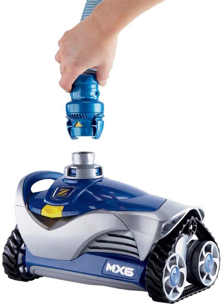 Mx6 Automatic Suction Side Pool Cleaner Vacuum with Zodiac Cyclonic Leaf Canister