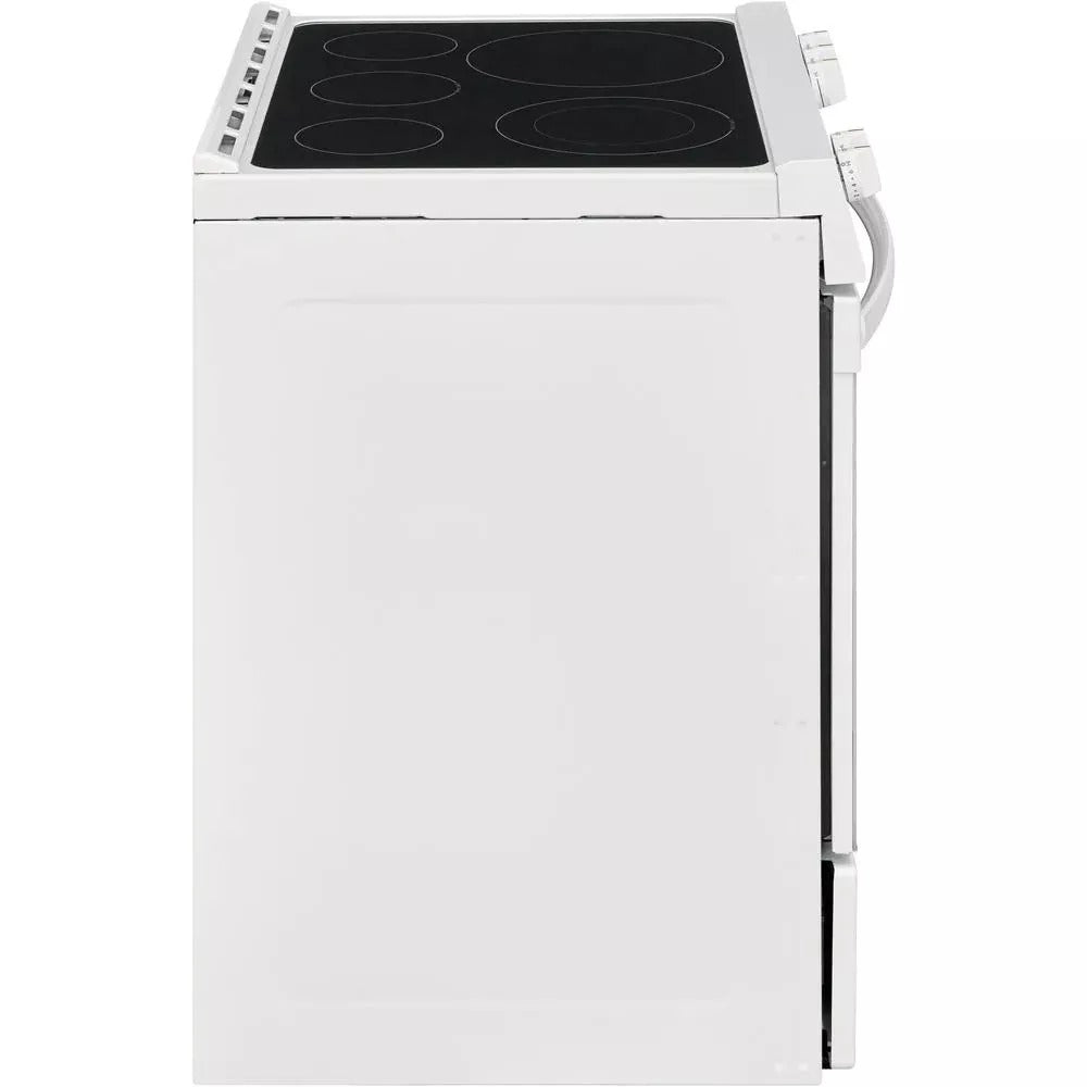 Frigidaire 30 in. 5.0 cu. ft. Single Oven - White with NVS Black Glass