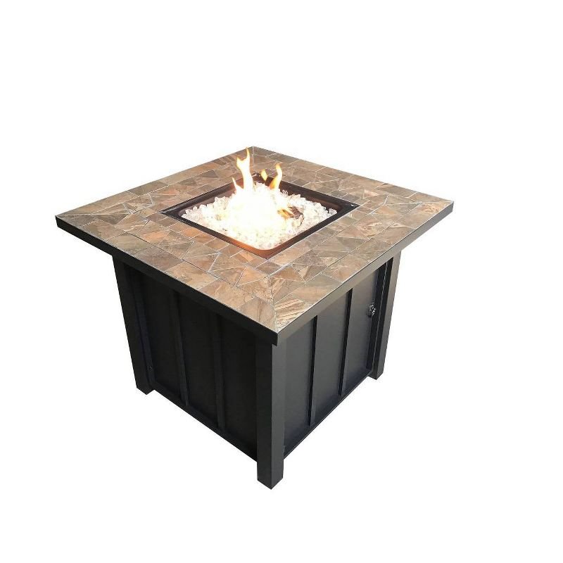 Square Tile Top Outdoor Fire Pit – AZ Patio Heaters
