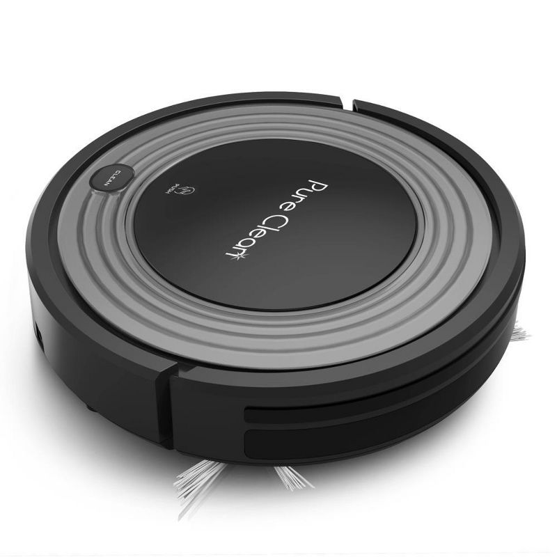 Pyle PUCRC96B PureClean Smart Automatic Programmable Robot Vacuum Home Cleaning System w/ 24W Suction & Rotating Brushes for All Indoor Floor Surfaces