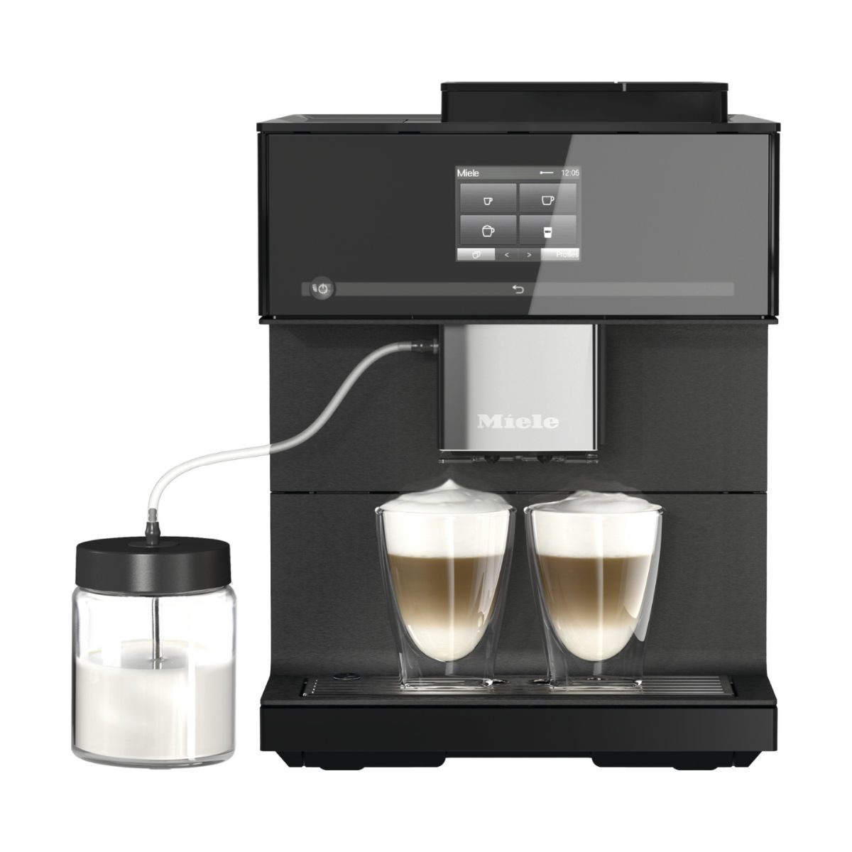 Miele CM7750 CoffeeSelect Super Automatic Countertop Coffee & Espresso Machine (Obsidian black)