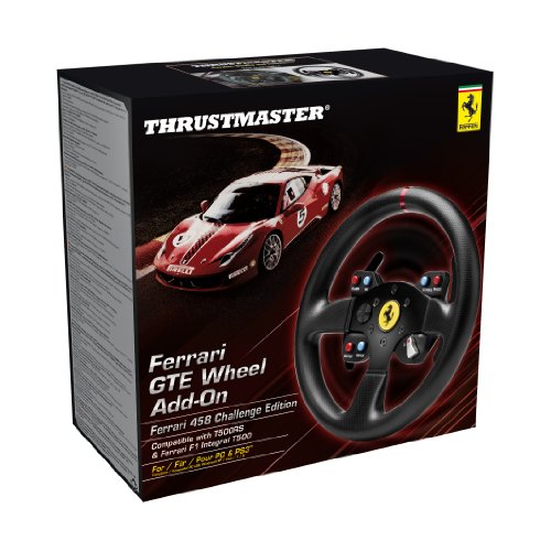 Thrustmaster Racing SIM Ferrari 458 Challenge Wheel Add-On (PS5, PS4, Xbox Series X/S, One, PC) – Not Machine Specific