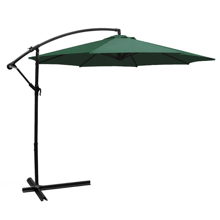 10FT Hanging Patio Umbrella Sun Shade Offset