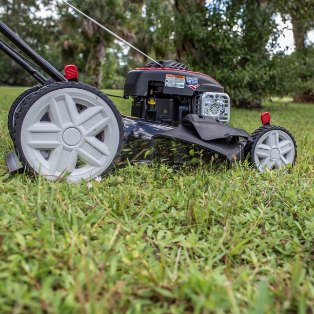 Black Max 21-Inch 125cc Gas Push Mower with Briggs & Stratton Engine