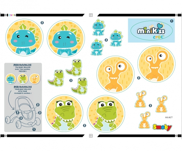 Minikiss Baby Walker Croc 3 En 1 Accessoires