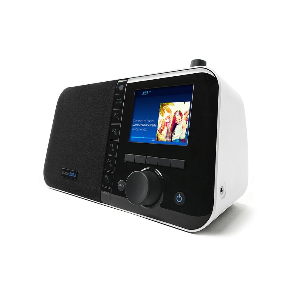 Grace Digital Mondo+ Wireless Smart Speaker and Internet Radio with Wi-Fi + Bluetooth and 3.5 Color Display
