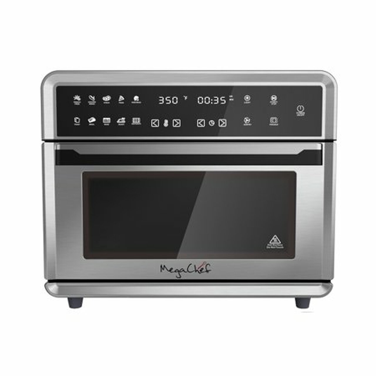 MegaChef 10 in 1 Electronic Multifunction 360 Degree Hot Air Technology Countertop Oven
