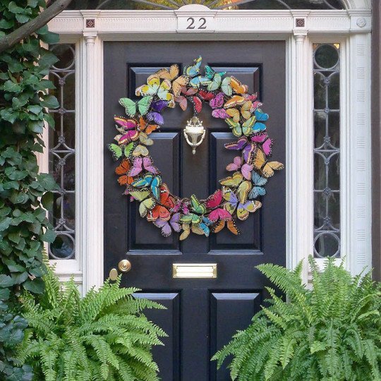 Spring Butterflies Door Art Decor