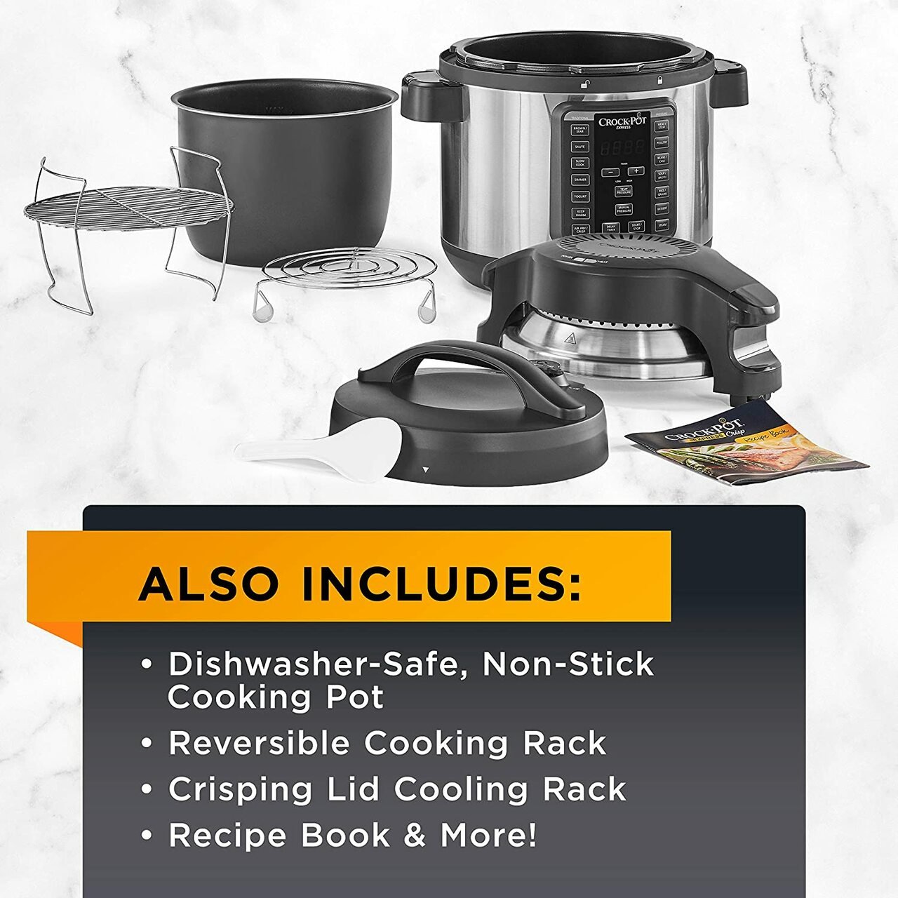 Crock-Pot SCCPPA800-V1 Express Crisp 8-Quart Pressure Cooker
