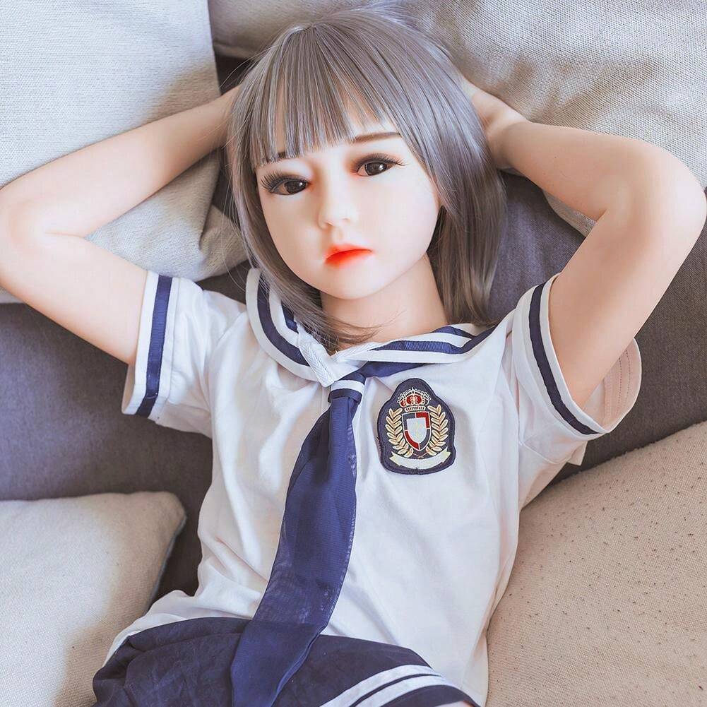 50in(125cm) Bianca Flat School Girl Premium Lifelike Mini Sex Doll