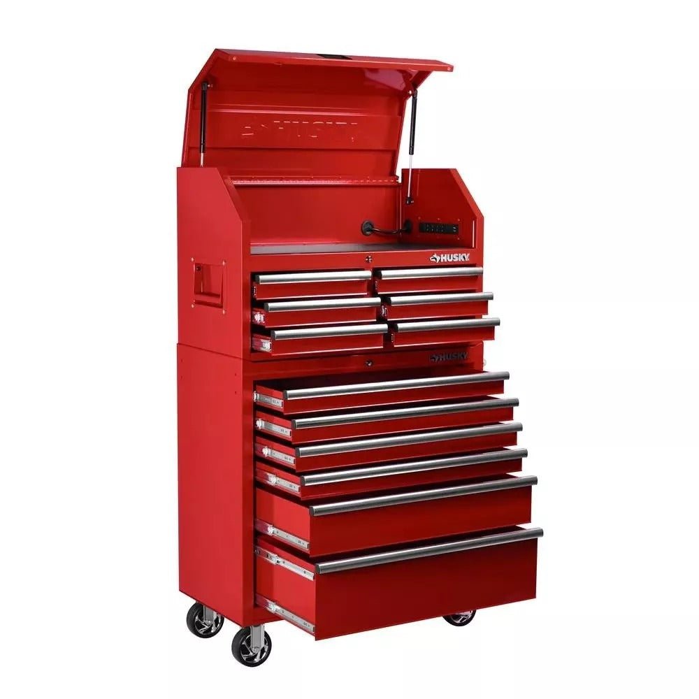 Husky 36 in. 12-Drawer Tool Chest and Cabinet Combo
